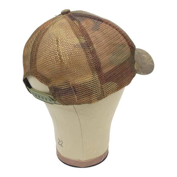 Vintage Camouflage Eagle Flag 3D Patch Mesh Snapback Trucker Hat Baseball Cap - Picture 12 of 12